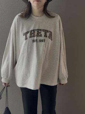 レオパードロゴロングTシャツ