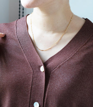 オーバルチェーンツインネックレス