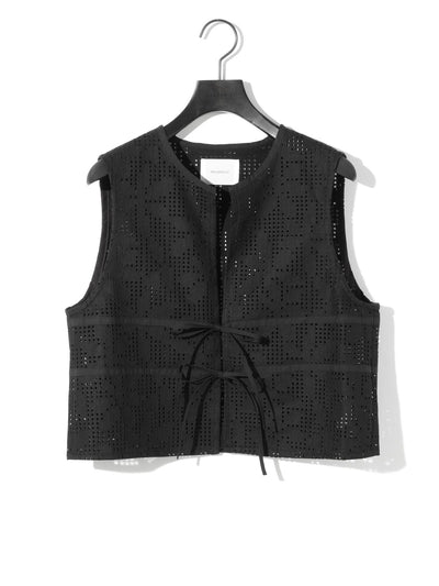 MIDIUMISOLID for Ladies レースショートベスト