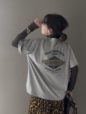 HaritageロゴバックプリントT