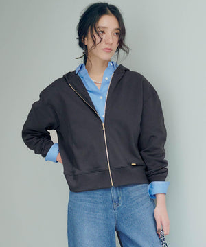 コットンテリー ジップアップ フーディー