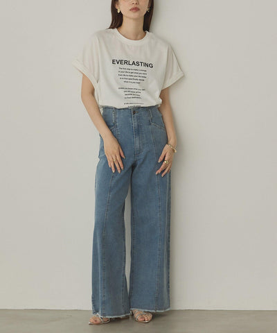 前後2wayUSAコットンTシャツ