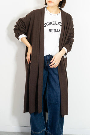 着流しニットコーディガン