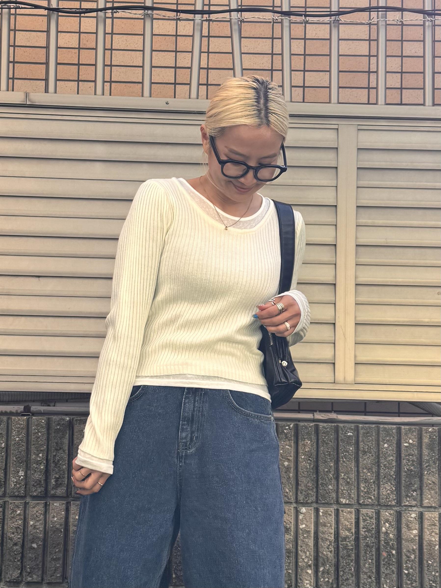 レイヤードリブニット – &DROBE (アンドローブ)