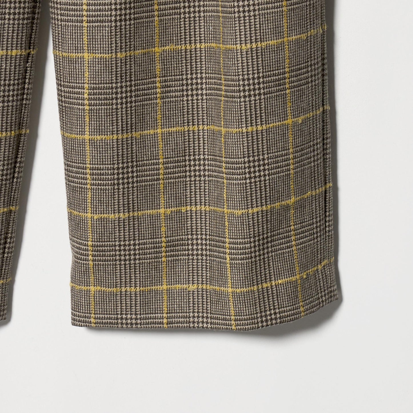 チェック ワイドタックパンツ