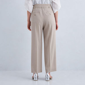 サラフール ベルト ワイド パンツ -マシンウォッシャブル・ストレッチ・UVカット-