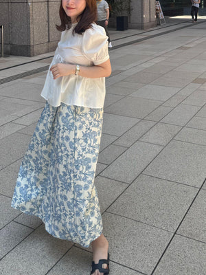 フローラル総柄マキシスカート