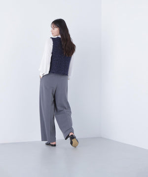 ツイーディーニットジレ