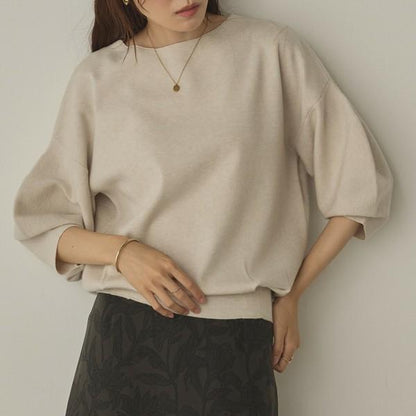 前後2way7部丈ニットプルオーバー