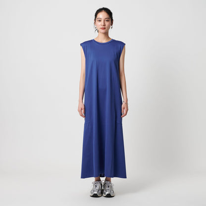 【WEB限定 Wardrobe DAILY MINIMAL】ティアード フレンチスリーブワンピース 接触冷感 吸水速乾