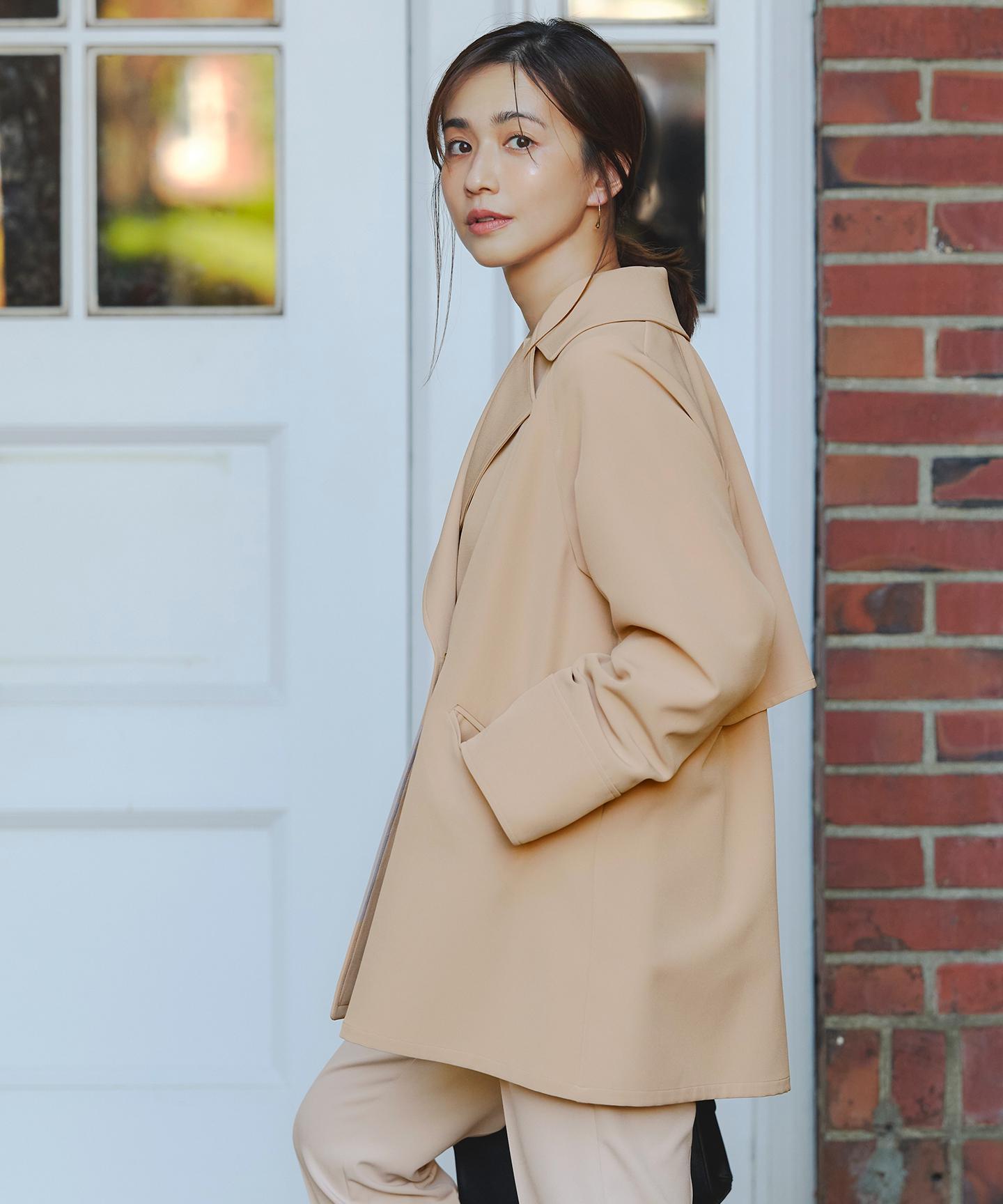 エレカジストレッチミドルトレンチ コート