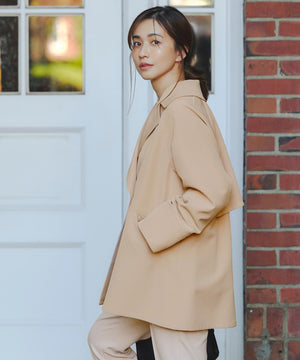 エレカジストレッチミドルトレンチ コート