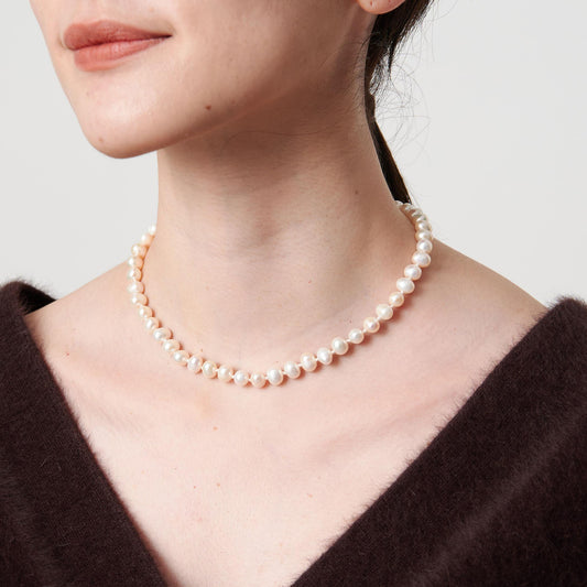 淡水パール ノット ネックレス