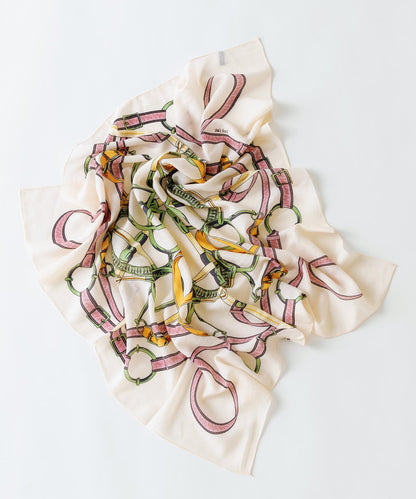 ウールカシミヤ デザイン ストール