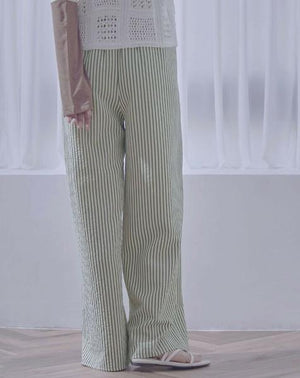 ストライプイージーパンツ