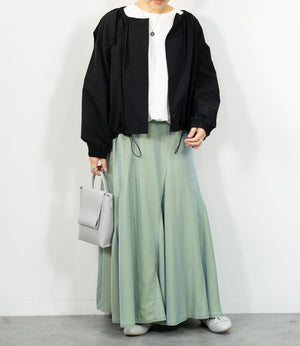 シャンブレーパネルスカート