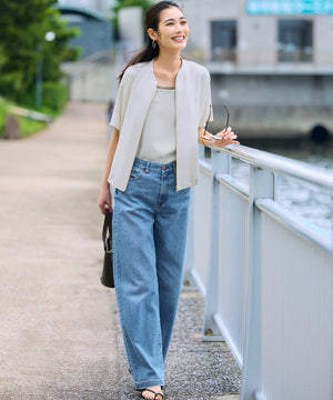 ストレッチジョーゼット フレンチスリーブ ブルゾン