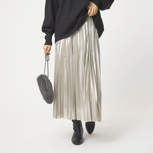 ハクプリント プリーツ スカート