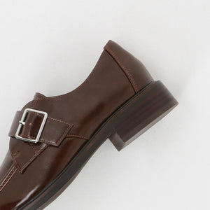 スクエア モンク ストラップ シューズ / モンクシューズ 撥水