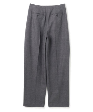 TERNES / 変形タックウールワイドパンツ