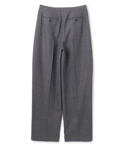 TERNES / 変形タックウールワイドパンツ