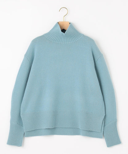 ウールカシミヤミックス ロールネック ニット
