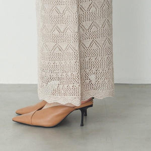 透かし編みAラインスカート