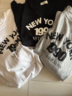 ニューヨークロゴ起毛ロンT