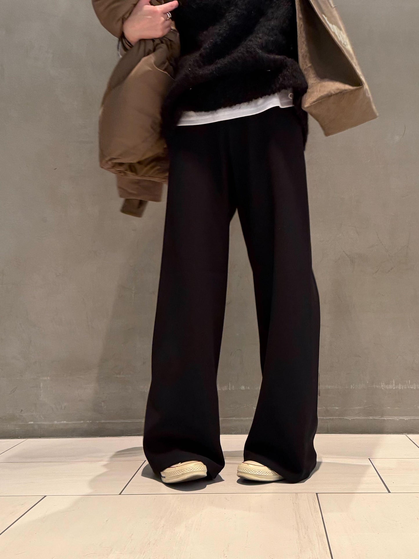 バンディングイージーワイドパンツ