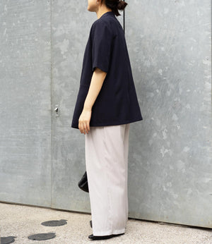 リネンライクハーフスリーブテーラードジャケット