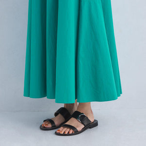 ボリューム ギャザー フレア スカート