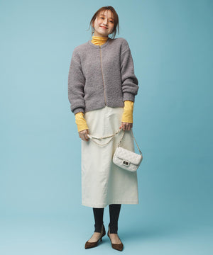 コットンカシミヤ タートルネックカットソー