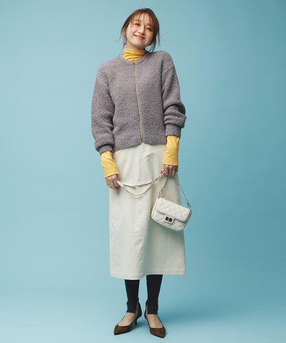 コットンカシミヤ タートルネックカットソー