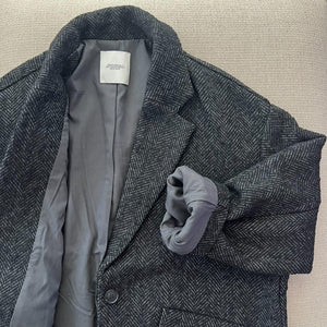 ヘリンボーンジャケットコート