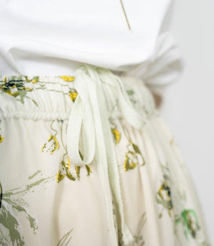 ボタニカル柄イージーパンツ