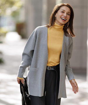 コットンカシミヤ タートルネックカットソー