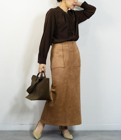 タックフレアブラウス