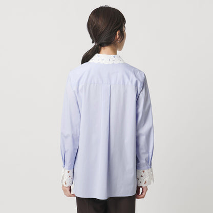 エンブロイダリー カラー シャツ ‐ウォッシャブル‐