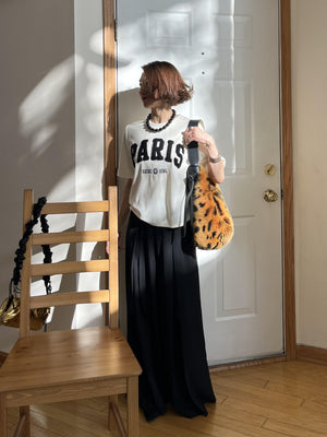 PARISパイルベロアTシャツ