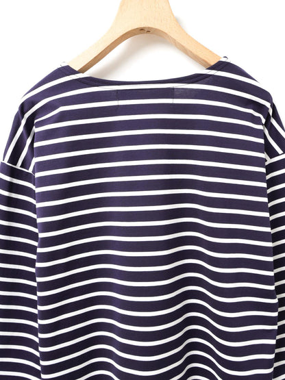 MidiUmi ボーダーワイドプルオーバー