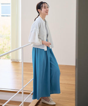 シアーテックリネンギャザーブラウス