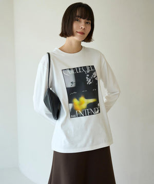 コットンスムース グラフィック ロンＴ