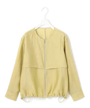 リヨセルナイロンワッシャー ノーカラーブルゾン