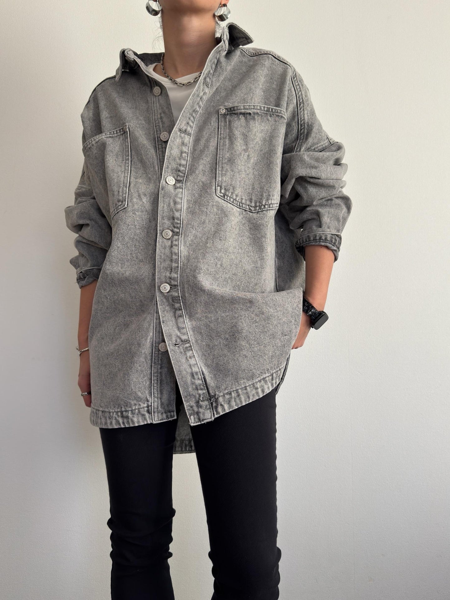 デニムオーバーシャツジャケット