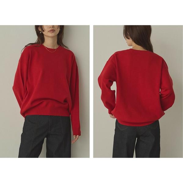 やわもちクルーネックニット