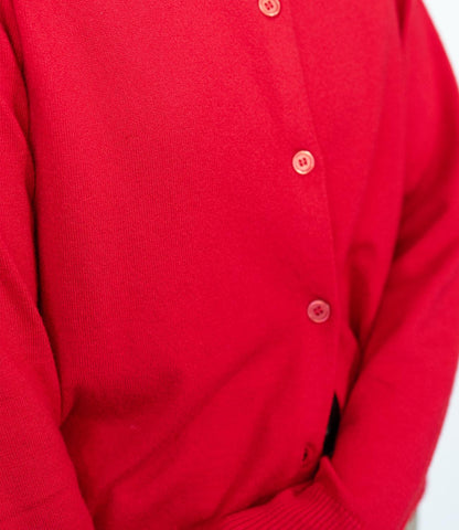 ふんわりタッチクルーネックカーディガン