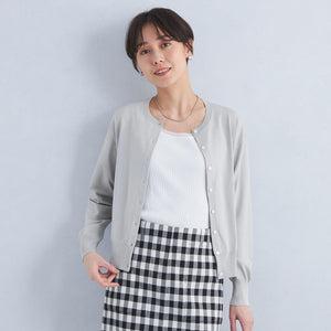 ドラキー クルーネック ニット カーディガン