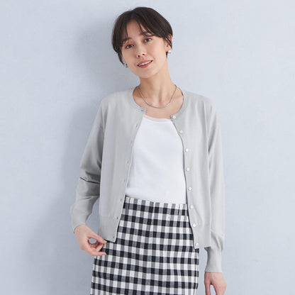 ドラキー クルーネック ニット カーディガン