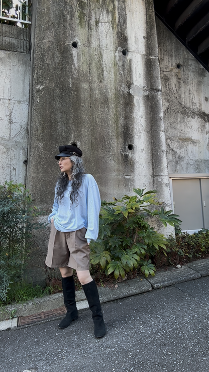 スラブタッチロングTシャツ