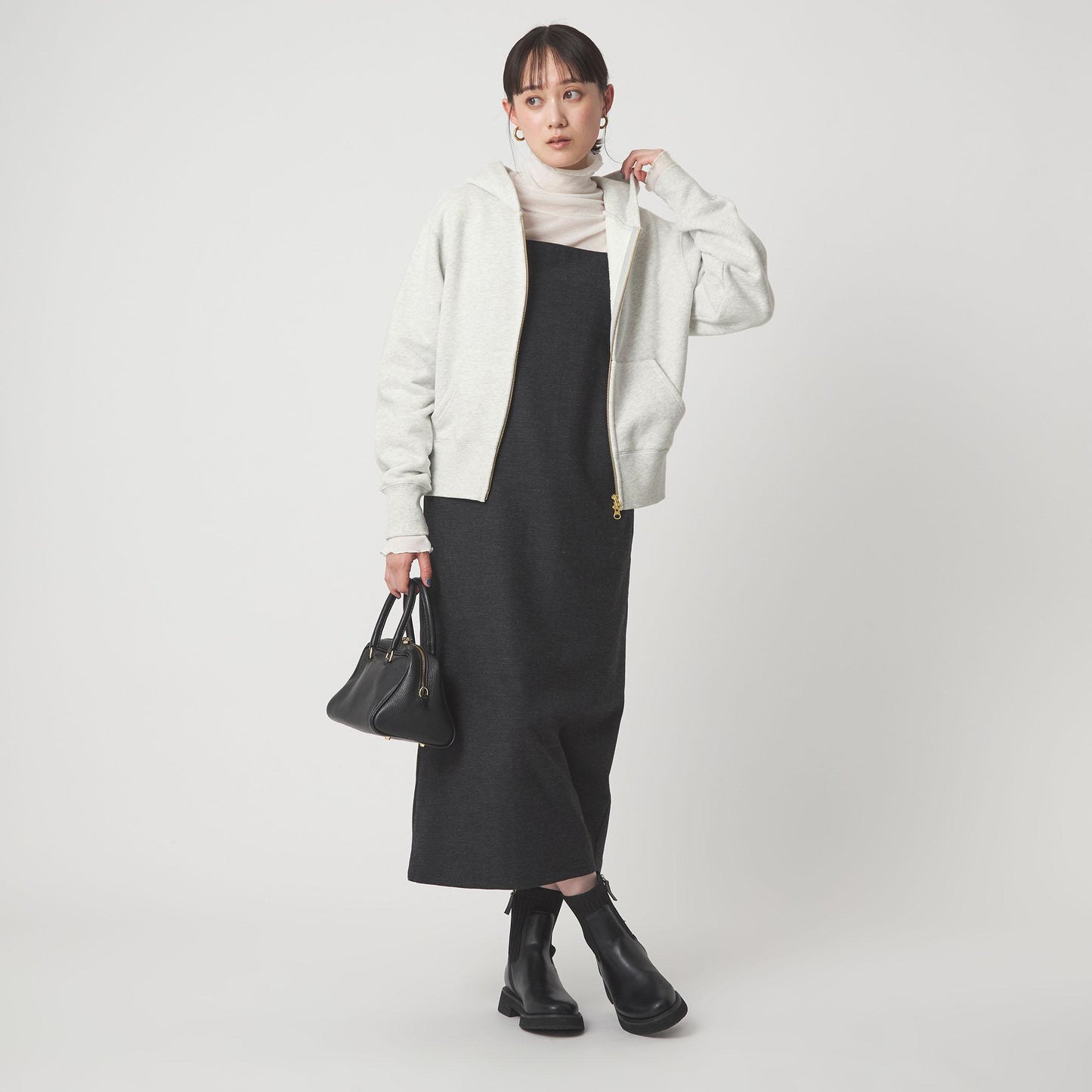 ダブルジップ フーディー